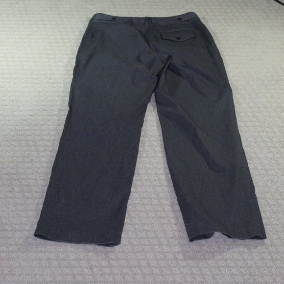 Dalia Collection Size 8 Grey High Rise Straight Leg Slacks - Picture 2 of 5
